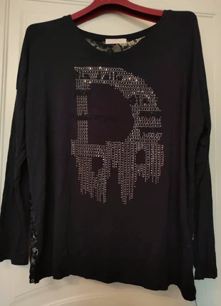 Maglia maxi maniche lunghe,con paillettes e pizzo, marque: Maglia, état: Neuf sans étiquette, taille: XL, 5,00 €, 5,95 € Protection acheteurs incluse