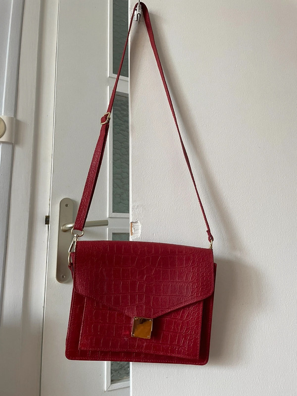 Sac 2024 croco rouge