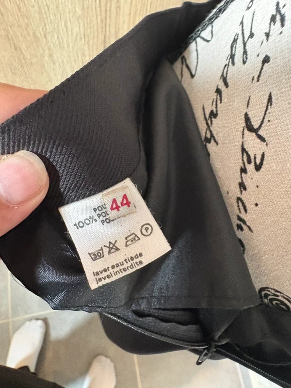 Jupe crayon midi noire élégante taille 38 - photo numéro 6