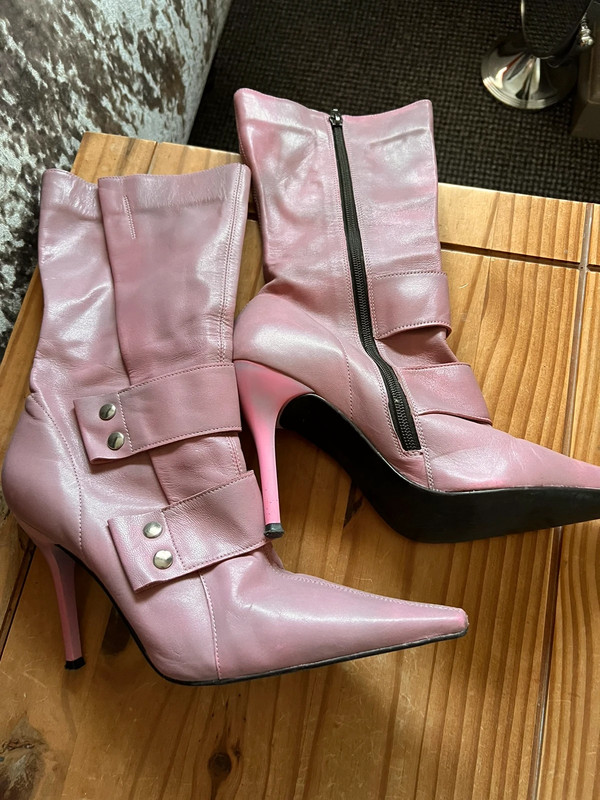 River island deals pink ankle boots