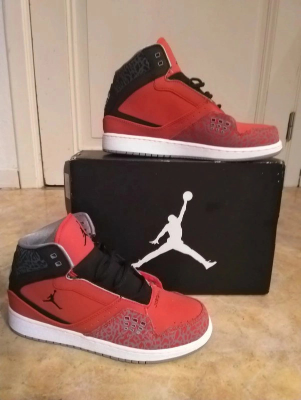 Nike Air Jordan 1 Flight Fire Red/Black - Cement Grey Taille - Vinted