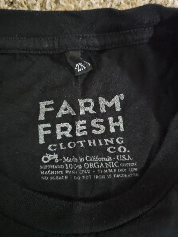 Farm Fresh Clothing Company 2xl Tshirt California Usa Made 3