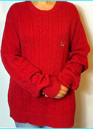 Pull Col rond Torsadé Tommy Hilfiger Rouge / Logo brodé / Taille L  Homme, marca: Tommy Hilfiger, estado: Muy bueno, tamaño: L, 27,50 €, 29,58 € Protección al comprador incluida