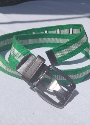 Cinturón unisex verde y blanco, talla 100cm, merk: Local, staat: Nieuw zonder prijskaartje, maat: 100 cm, € 4,50, € 5,43 inclusief Kopersbescherming
