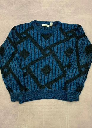 Vintage Knitted Jumper abstract patterned grandad knit sweater Men's M, brand: other, condition: Very good, size: M, £22.00, £23.80 includes Buyer Protection Pro
