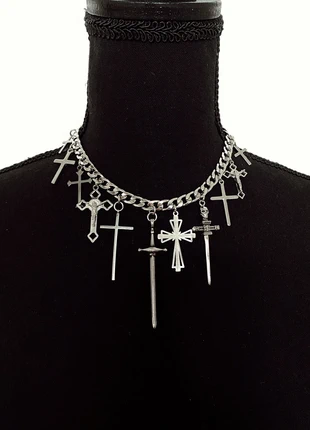 Realms of Infinity Cross Crucifix & Sword Necklace, brand: realms of infinity, condition: New with tags, £65.00, £68.95 includes Buyer Protection