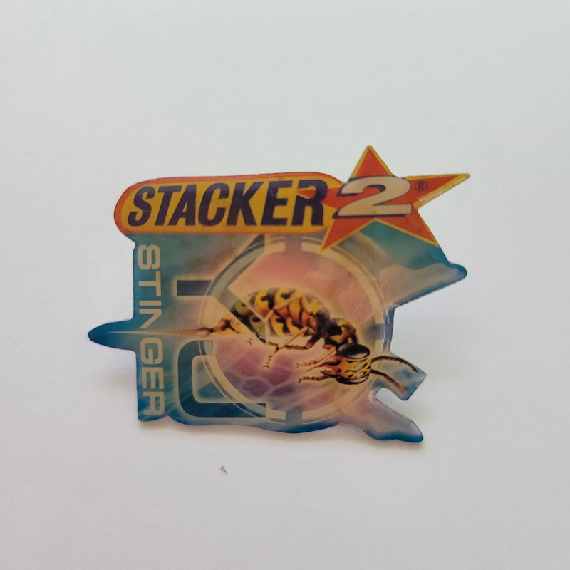 Stacker 2 Stinger Energy Drink Lapel Hat Jacket Pin 1