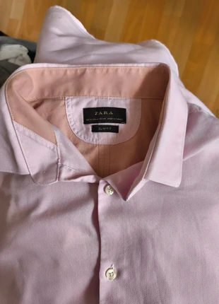 Chemise en coton rose pale slim fit Zara Taille xl neuve, marque: Zara, état: Neuf sans étiquette, taille: XL, 5,25 €, 6,21 € Protection acheteurs incluse