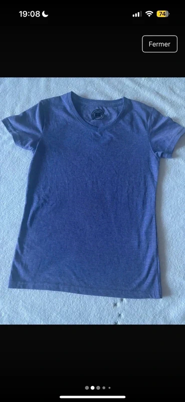 T-shirt manche courte 7/8 ans 128cm neuf - photo numéro 2