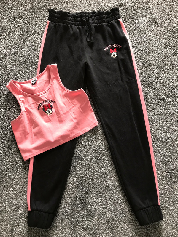 Minnie Mouse Joggers & Crop Top