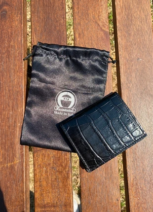 Portafoglio in coccodrillo nero by Formitalia, brand: Formitalia, condizioni: Nuovo senza cartellino, €38.00, €40.60 include la Protezione acquisti