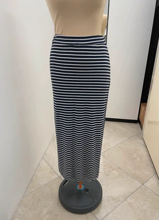 Gonna lunga a righe donna/ragazza taglia unica con spacco laterale, marke: gonna lunga aderente, zustand: Sehr gut, größe: Einheitsgröße, 4,00 €, 4,90 € inklusive Vinted-Käuferschutz