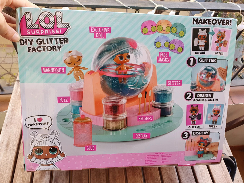 L.O.L Surprise 556299 L.O.L. Sorprende DIY Estacion con Purpurina. Incluye muneca Vinted