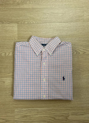 Chemise Ralph Lauren à carreaux orange, bleu et blanc. Coupe Classic Fit – taille M homme), marke: Ralph Lauren, zustand: Sehr gut, größe: M, 15,39 €, 16,86 € inklusive Vinted-Käuferschutz