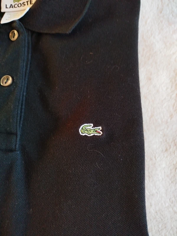 Polo Lacoste Femme noir taille 36 - photo numéro 3