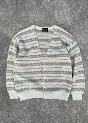 90s Vintage Striped Wool Cardigan - Made in Italy, marque: Vintage Dressing, état: Très bon état, taille: M, 30,00 €, 32,20 € Protection acheteurs incluse