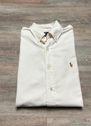 Chemise Ralph Lauren manche longue couleur blanc logo premium taille S en très bon état, marke: Ralph Lauren, zustand: Sehr gut, größe: S, 27,88 €, 29,97 € inklusive Vinted-Käuferschutz
