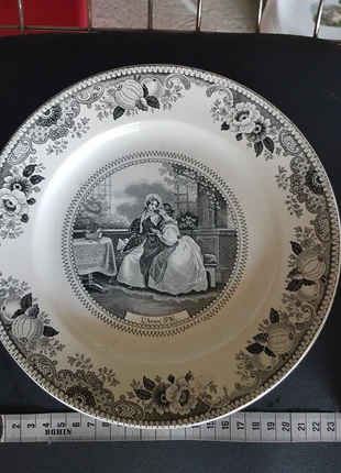 Assiette parlante L'aveu N16 porcelaine de Choisy, marque: Choisy le Roi, état: Très bon état, 10,00 €, 11,20 € Protection acheteurs incluse
