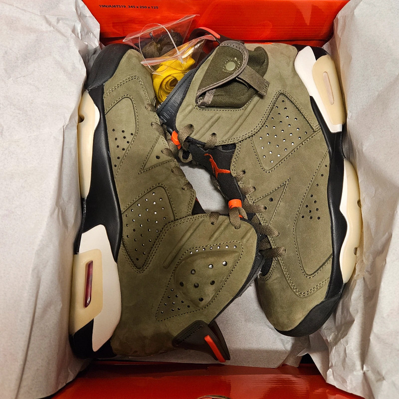 Men s Nike Travis Scott Air Jordan 6 Retro Olive Shoes Vinted