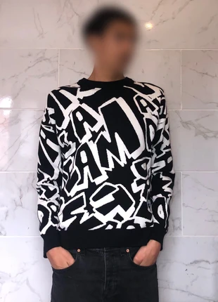 🌟 Pull Bershka Y2K noir et blanc 🌟, marke: Bershka, zustand: Sehr gut, größe: M, 35,00 €, 37,45 € inklusive Vinted-Käuferschutz