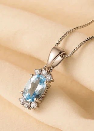 💎 Collier Petit Pendentif Aigue-Marine Naturelle – Exclusivité Curación Holística, marca: curacíon Holistica, estado: Muy bueno, 149,00 €, 157,15 € Protección al comprador incluida