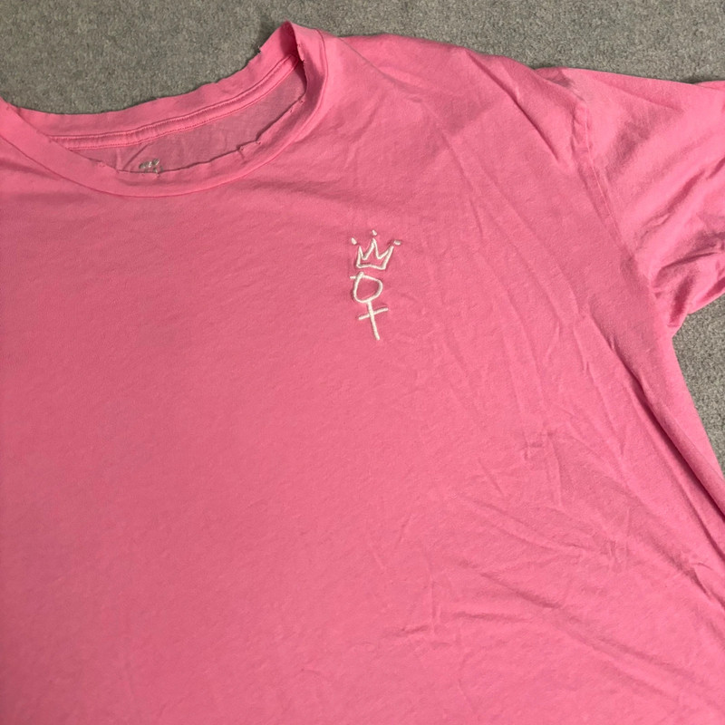 Aerie Real Soft pink oversized embroidered tee Medium 2