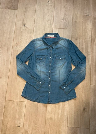 Superbe chemise en jean, marque: Cache Cache, état: Neuf sans étiquette, taille: M / 38 / 10, 14,00 €, 15,40 € Protection acheteurs incluse