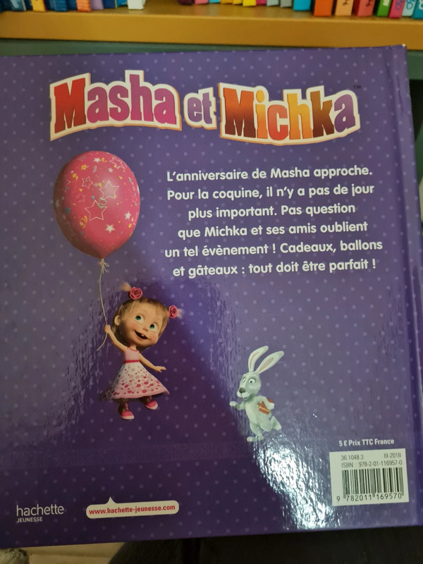 Déco Masha et Michka pour table d'anniversaire