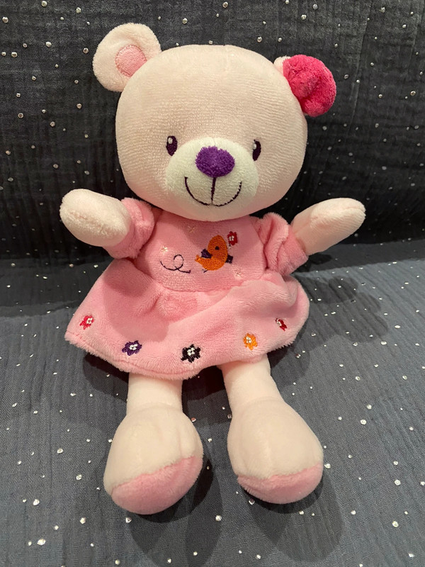 Peluche ours rose hotsell