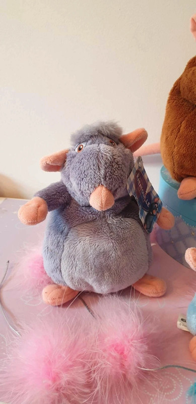 Lot de peluche Walt Disney Pixar Ratatouille Rémy animaux animal Rongeurs  le Rat Bleu - Disneyland Paris