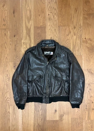 Blouson en cuir Schott 184SM marron vintage Made in USA T44 - L🇺🇸, marca: Schott, estado: Muy bueno, tamaño: L, 180,00 €, 189,70 € Protección al comprador incluida
