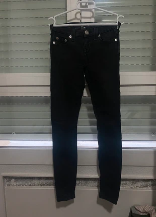 Vaquero pitillo negro talla 25, marque: True Religion, état: Très bon état, taille: S / 36 / 8, 6,00 €, 7,00 € Protection acheteurs incluse