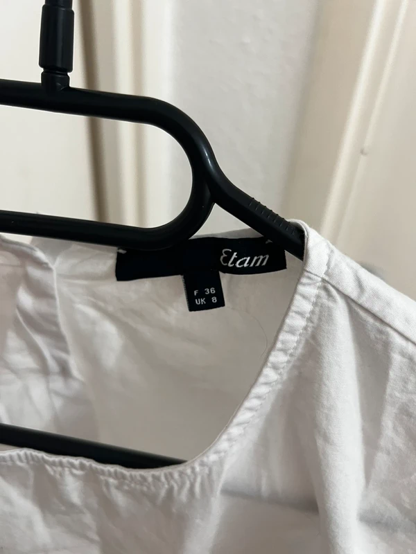 Blouse blanche avec noeud - photo numéro 4