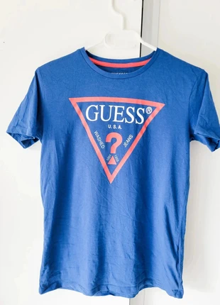 Tee-shirt Bleu Guess – Taille 14 Ans – Très Bon État, marca: GUESS, estado: Muy bueno, tamaño: 14 años / 164 cm, 10,00 €, 11,20 € Protección al comprador incluida