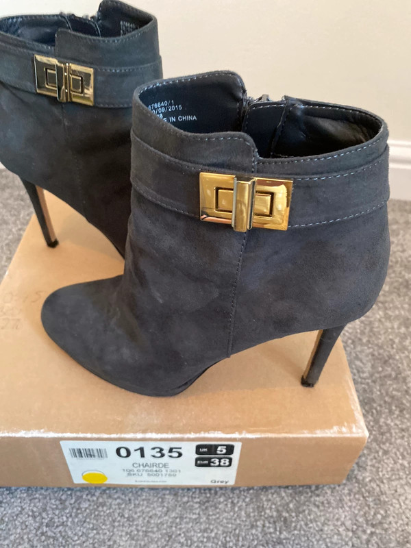 River island grey ankle clearance boots