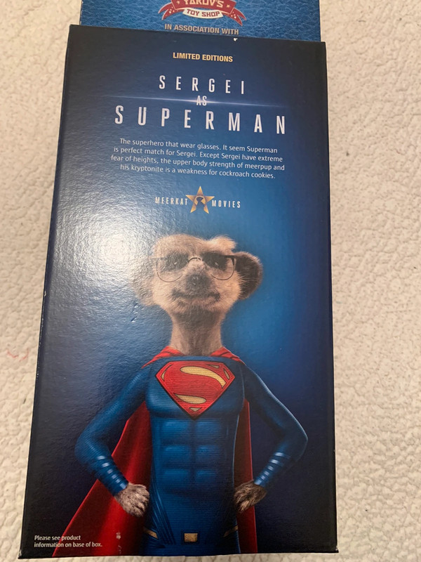 Meerkat Limited Edition Sergei as Superman Vinted