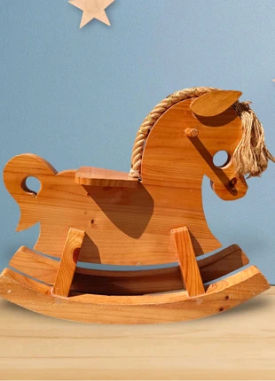 Caballito de Madera Vintage (Años 90), marque: Artesania, état: Satisfaisant, taille: 9-12 mois / 74 cm, 20,00 €, 21,70 € Protection acheteurs incluse