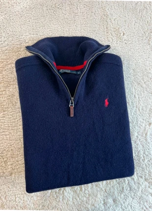 1/4 Zip / Demi zip / Pull camionneur Ralph Lauren - 100% laine - S homme, marke: Ralph Lauren, zustand: Sehr gut, größe: S, 52,00 €, 55,30 € beinhaltet Vinted-Käuferschutz Pro