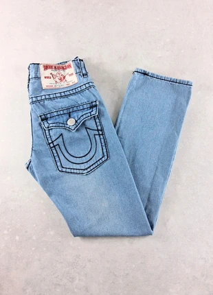 True Religion Jean Vintage Bleu - Taille 30, merk: True Religion, staat: Heel goed, maat: W30 | FR 40, € 70,00, € 74,20 inclusief Kopersbescherming