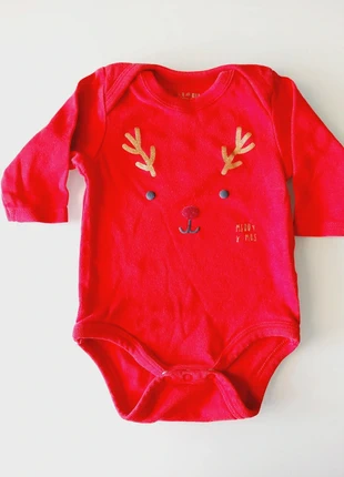 Body Natale bimba 56 - 62 cm Kiabi, brand: Kiabi, condizioni: Ottime, taglia: 3-6 mesi / 62 cm, €1.00, €1.75 include la Protezione acquisti