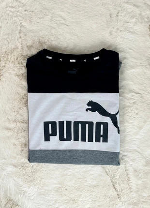 T-shirt Puma gris et noir, marque: Puma, état: Très bon état, taille: S, 9,99 €, 11,19 € Protection acheteurs incluse