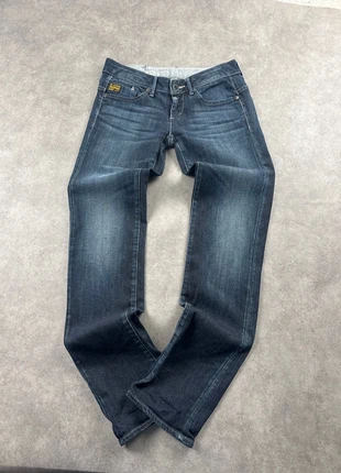 Jean taille haute G-Star Raw femme W28 L32 bleu marine coupe droite - PAN1680, merk: G-Star, staat: Heel goed, maat: S / 36 / 8, € 16,00, € 17,50 inclusief Kopersbescherming Pro