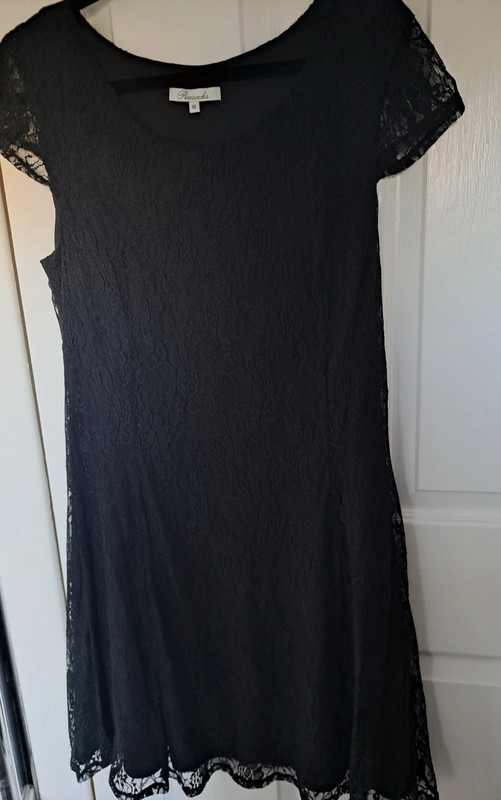 Little Black Dress with Lace Overlay | Vinted