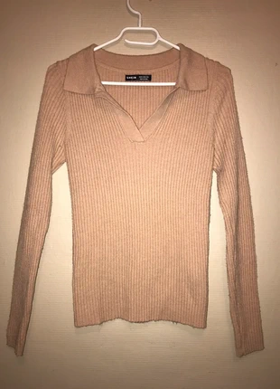 Pull Ajusté Côtelé à Col Revers - Shein , brand: Shein, condition: Very good, size: M / 38 / 10, €7.00, €8.05 includes Buyer Protection