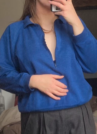 Pull zip bleu, brand: Vintage, condition: Very good, size: M, €5.00, €5.95 includes Buyer Protection
