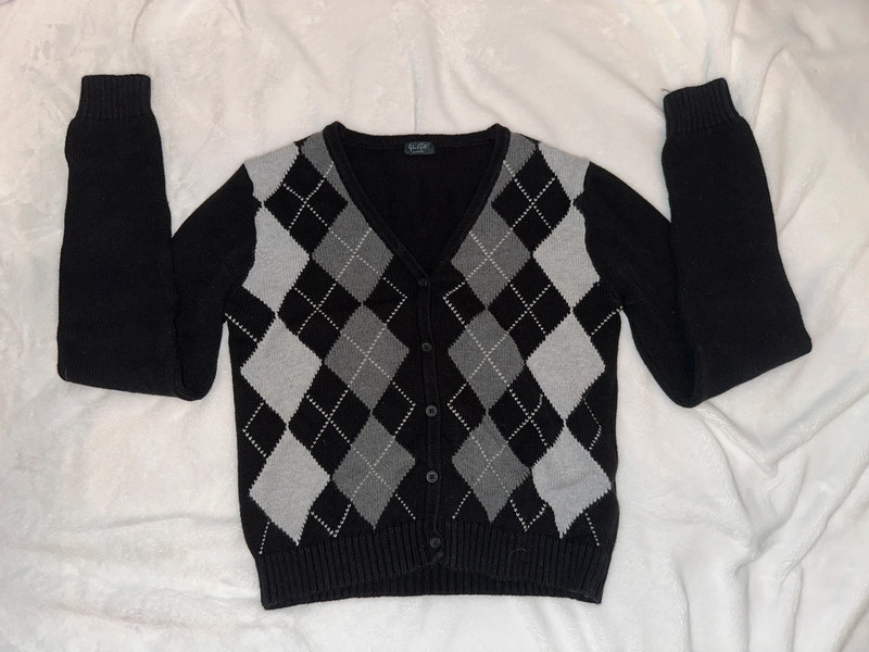 V Neck Buttoned Sweater 1