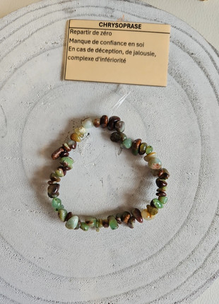 Bracelet baroque en Chrysoprase, marca: La clé des champs, estado: Novo com etiquetas, €5.00, €5.95 inclui Proteção do Comprador Pro