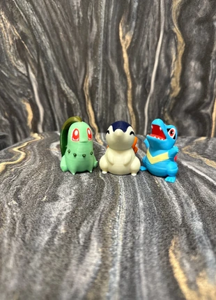 Pack starter Johto figurine Pokémon S 6cm hericendre kaiminus germinion cyndaquil totodile, merk: Pokémon, staat: Heel goed, maat: S, € 5,99, € 6,99 inclusief Kopersbescherming