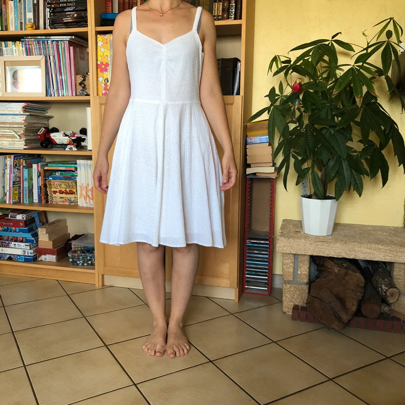 Robe blanche pin up Caroll - photo numéro 2