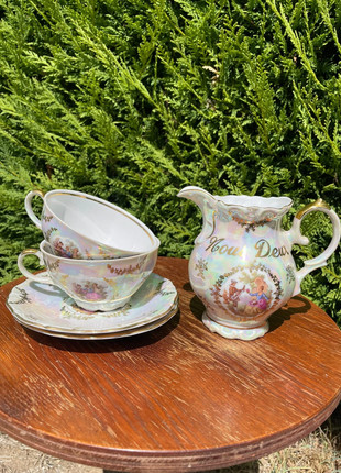 Service à thé / café amour (porcelaine allemande), marque: Vintage, état: Très bon état, 20,00 €, 21,70 € Protection acheteurs incluse